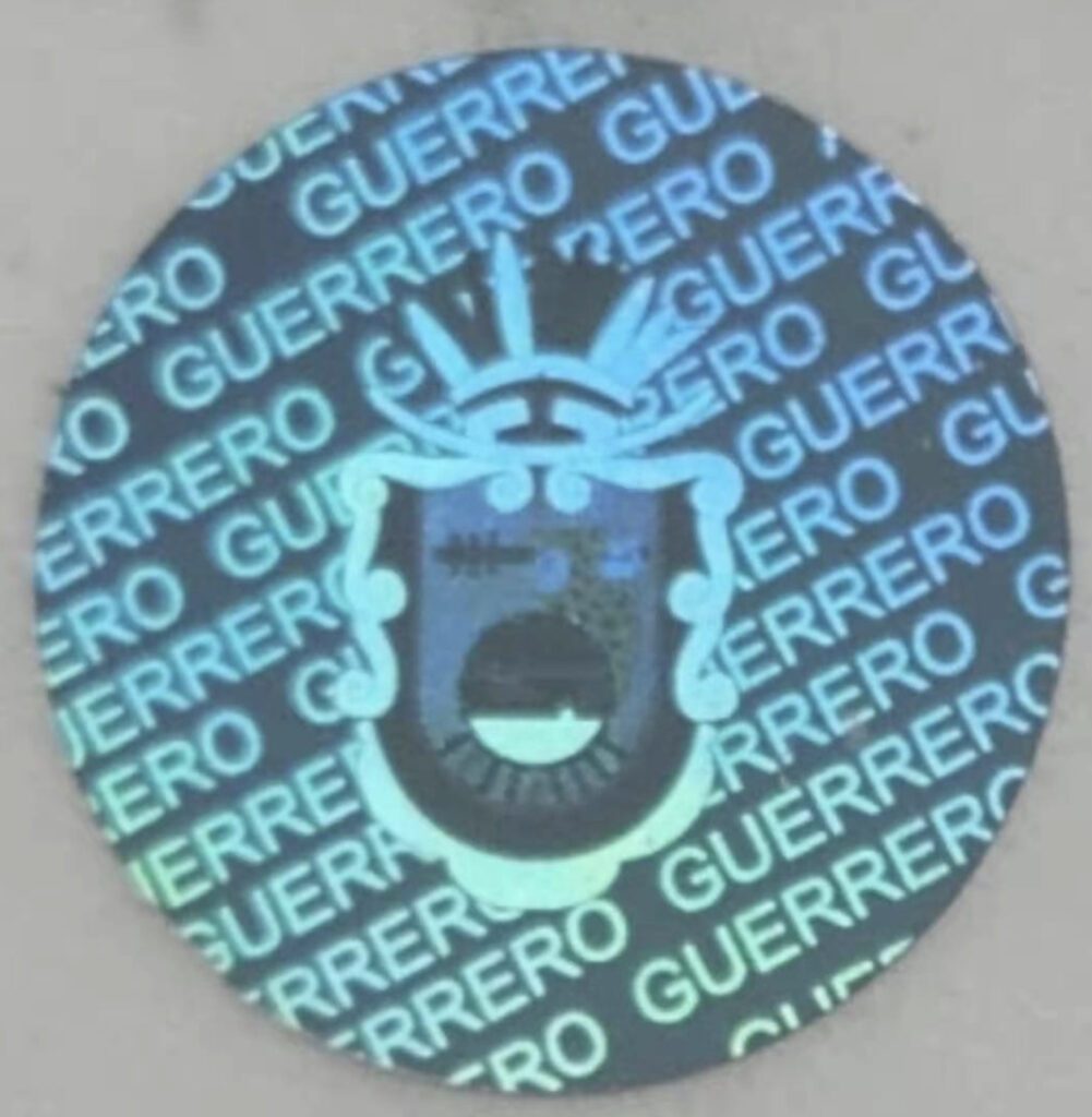 100 Hologramas chicos Guerrero