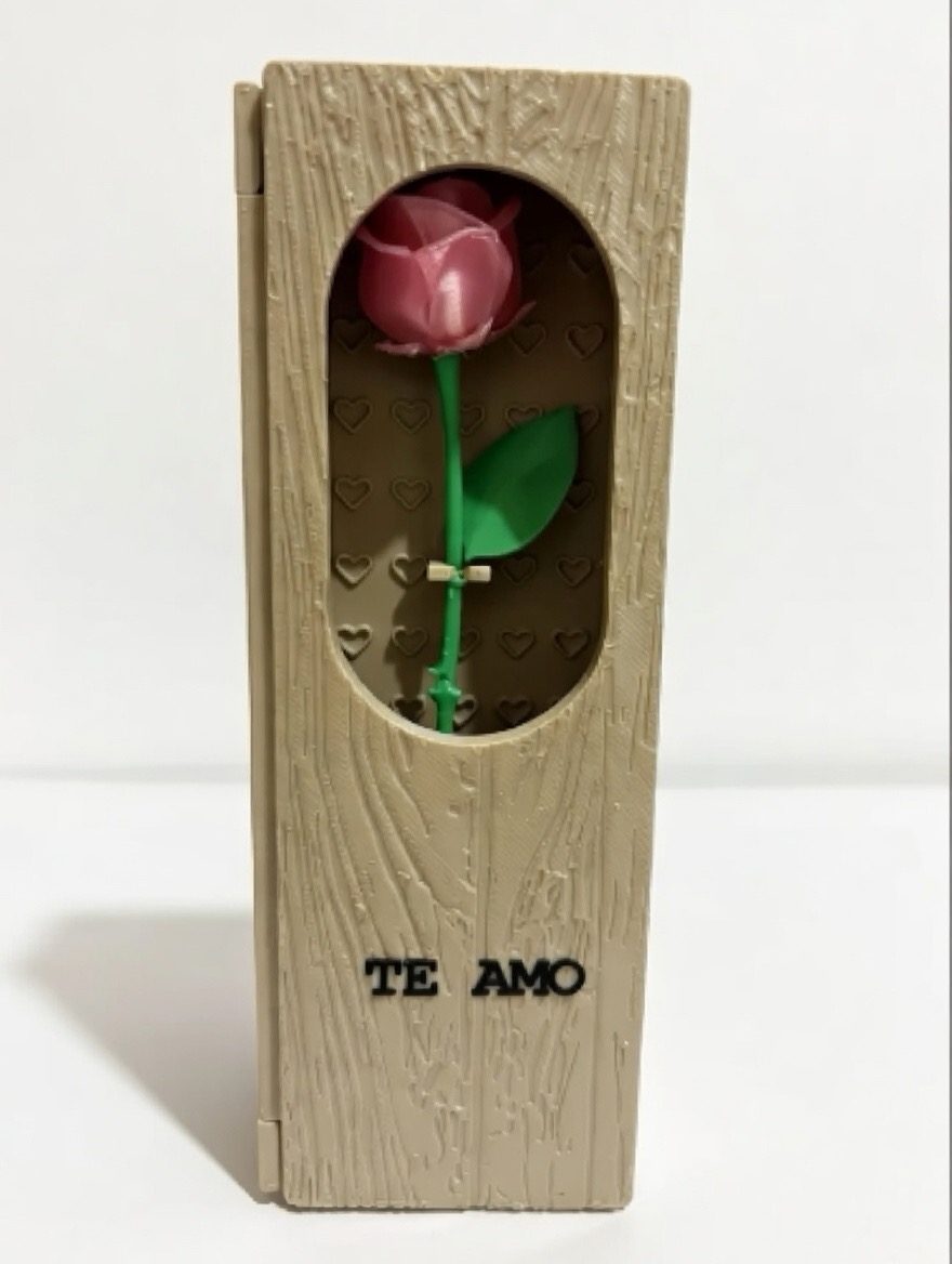 Caja con Rosa Personalizada 3D